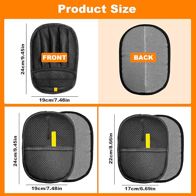IDAFureverHome 2 Pairs of pet Grooming Gloves, Suitable for Cats and Dogs. Five-Finger Static pet Grooming Gloves. Reusable pet Grooming Tools for Sofas, Clothes, pet beds and Carpets. (M)