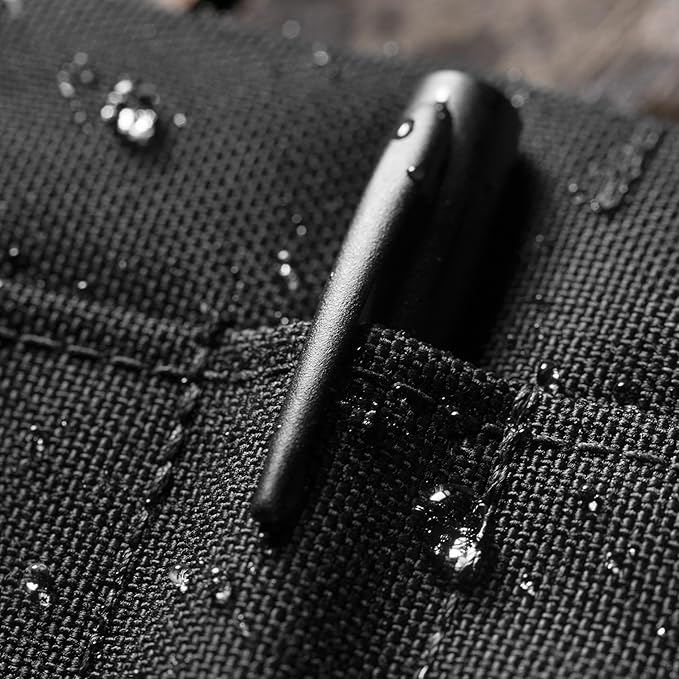 Rite in the Rain Weatherproof 3" x 5" Top Spiral Notebook Kit: Black CORDURA Fabric Cover, 3" x 5" Black Notebook, and Weatherproof Pen (No. 735B-KITL)