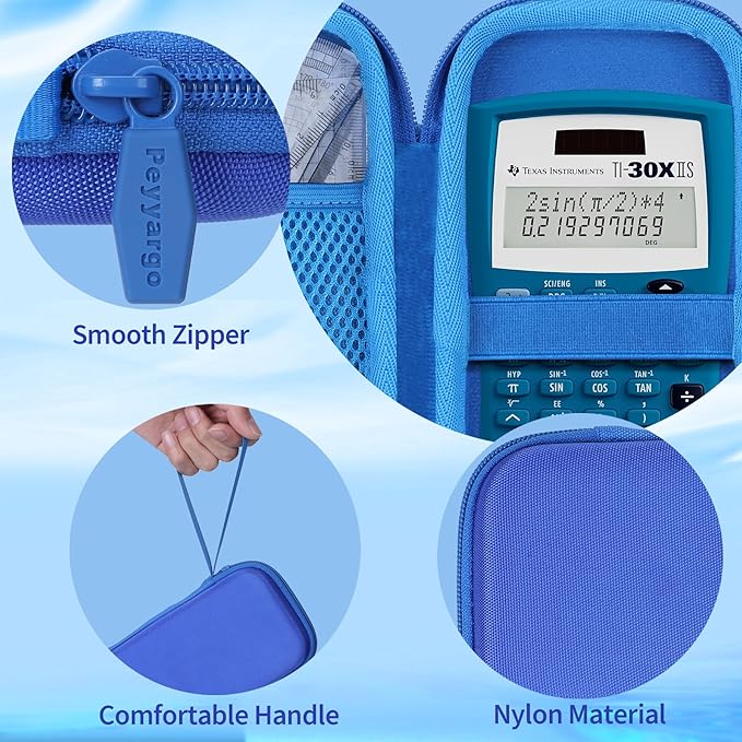 Case Compatible with Texas Instruments TI-30XIIS TI-30XS TI-30Xa TI-36X Pro Scientific Calculator (Case Only) - Blue