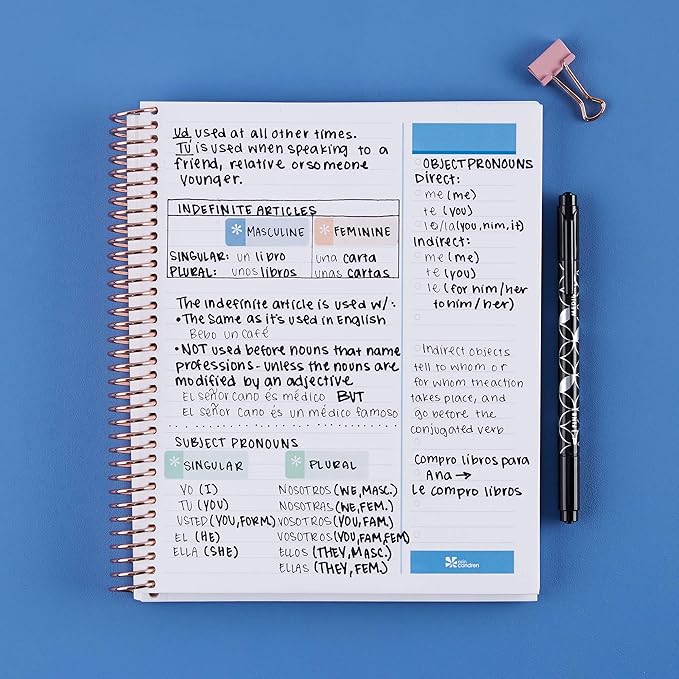 Erin Condren 8.5" X 11" Spiral Bound Productivity Notebook - Hello Kitty Meadows, 160 Lined Page & To Do List Organizer Notebook, 80Lb Thick Mohawk Paper, Stickers Included