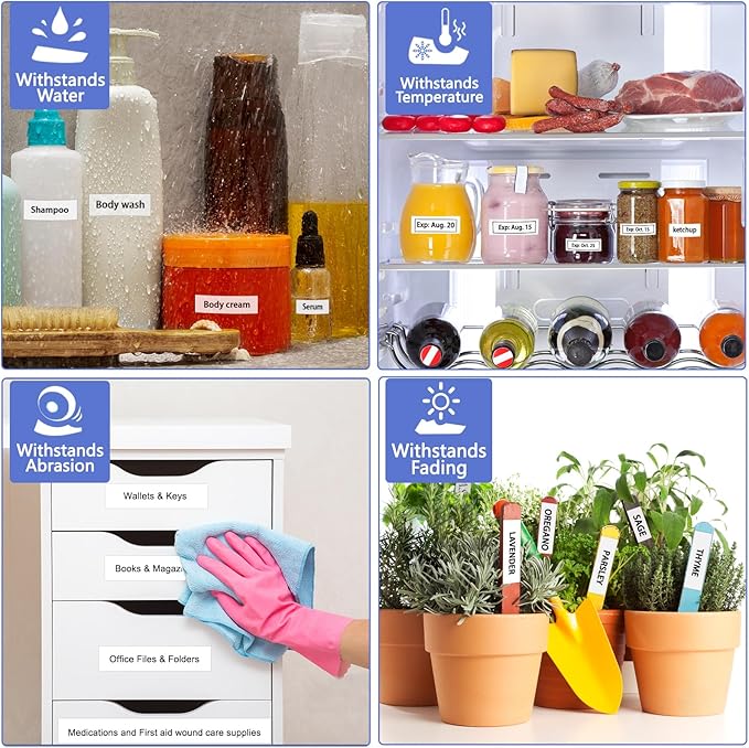 GREENCYCLE TZe-251 24mm Label Tape Compatible for Brother P-Touch TZe251 Label Maker Tape 24mm 0.94 Laminated White 1 Inch TZe TZ Tape for Ptouch PT-D600 D610BT P700 P710BT P750W, 3 Pack