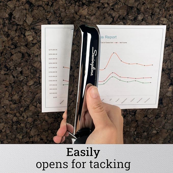 Swingline Stapler, 30 Sheet Capacity, 747 Business Stapler, Jam Free, Metal, Silver Chrome (74720)