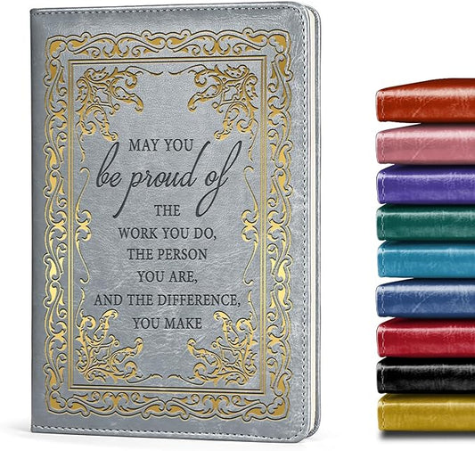 LBWCER Thank You gift May you be proud of the work you do, for Volunteer Staff Coach Nurse Teacher Social Worker Notebook Gift Thank You Gift Travel Journal (May gray)