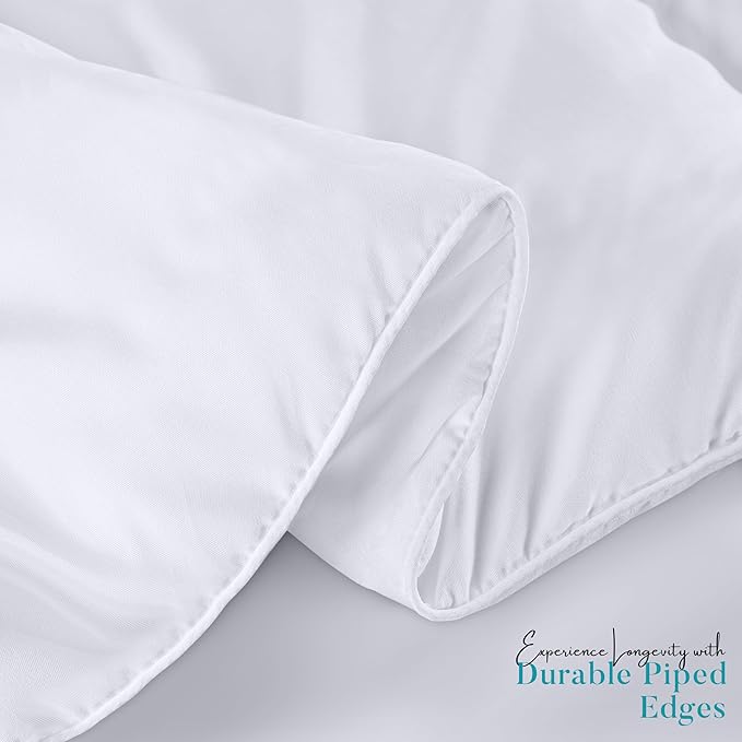 Utopia Bedding Comforter Duvet Insert, Quilted Comforter with Corner Tabs, Box Stitched Down Alternative Comforters California King Size (White)