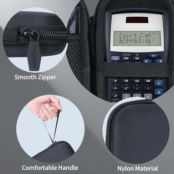 Case Compatible with Texas Instruments TI-30XIIS TI-30XS TI-30Xa TI-36X Pro Scientific Calculator (Case Only) - Black