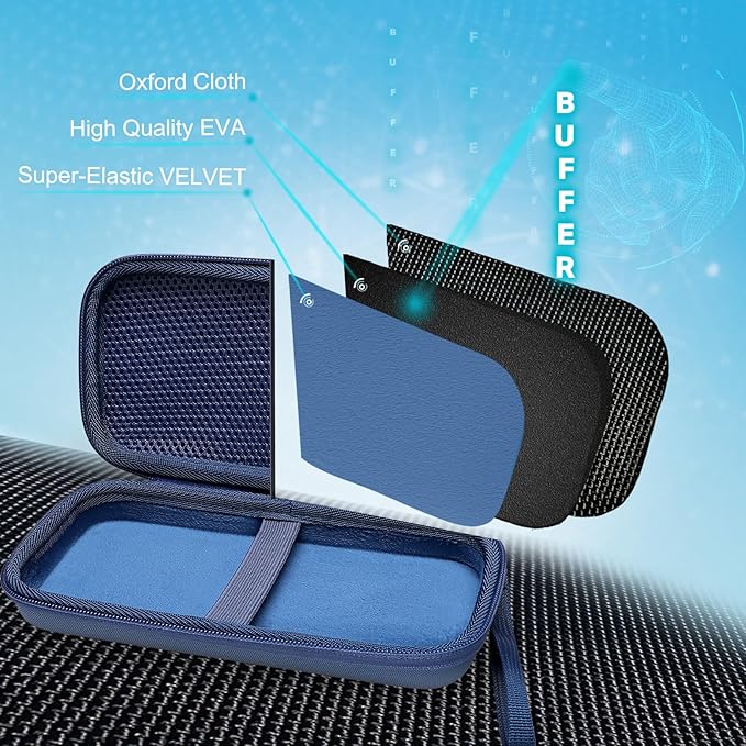 Calculator Case Compatible with Texas Instruments TI-84 Plus CE/TI-84 Plus/TI-Nspire CX II CAS/TI-Nspire CX II/TI-83 Plus/TI-89 Titanium/TI-85 / TI-87 Color Graphing Calculator by XANAD (Navy Blue)