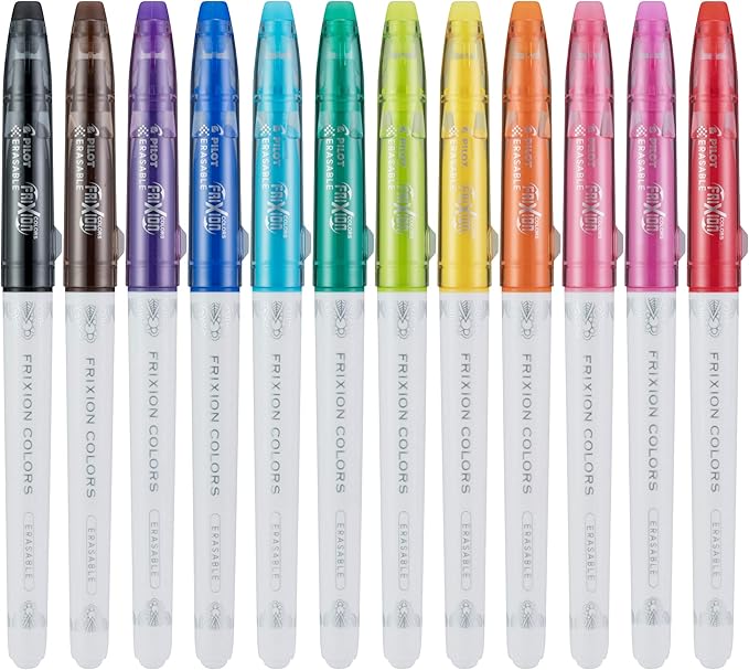 Pilot, FriXion Colors Erasable Marker Pens, Bold Point, Tub of 36, Assorted Colors