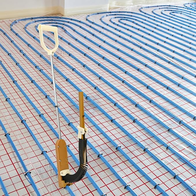 Nisorpa PEX Stapler with 1320 Pcs Foamboard Staples - 1-1/2″ Staples for 1″ and 2″ Foamboard -Portable PEX Stand-Up Manual Stapler Gun for Wood and Foam Board