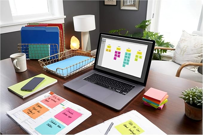 Post-it Mini Notes, 1 3/8 x 1 7/8 in, 24 Pads, America's #1 Favorite Sticky Notes, Poptimistic Post-it Notes, Aqua Blue, Vital Orange, Neon Green, Guava Pink