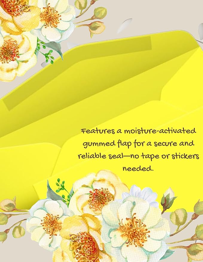 Envelopes No. 10 (4 1/8” x 9 1/2") Gummed Sealing, Standard Mailing Envelopes 100 Pcs. Per Pack.