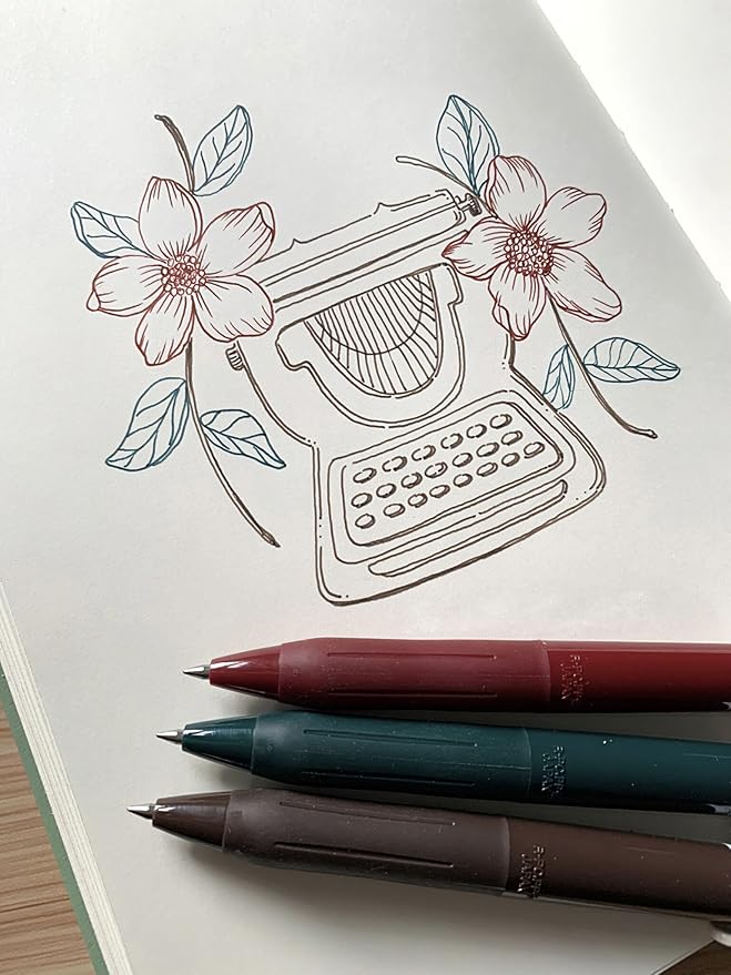 Zebra Pen Sarasa Clip Retractable Gel Pen, 0.5mm Fine Point, Assorted Vintage Light Colors, Ideal for School Supplies and Teacher Supplies, 5-Pack (47445)