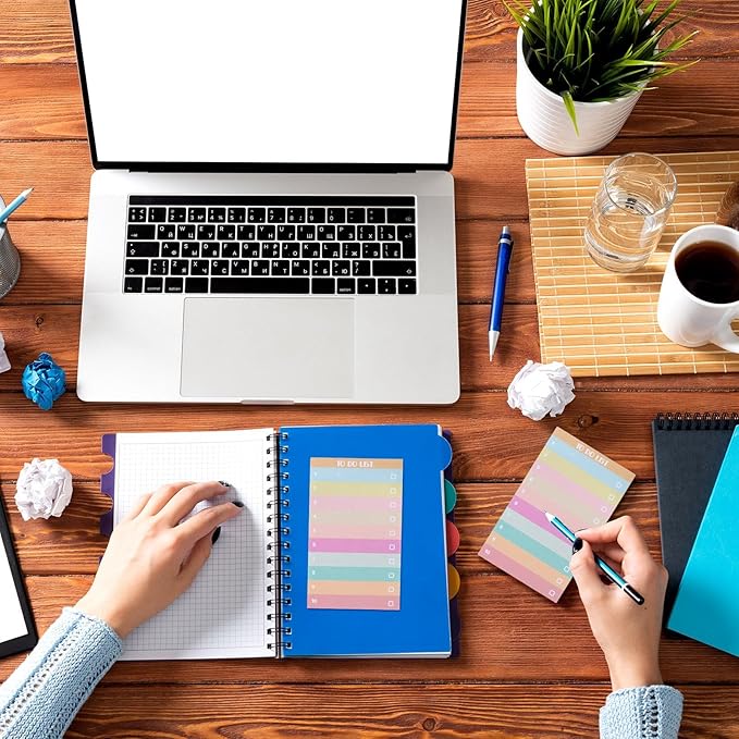 300 Sheets to Do List Notepad Daily Checklist Sticky Notes Cute Undated Memo Pad Color Block to Do Note Pad Weekly Plan Agenda and Organizer Planners for College(Classic Style,3.14 x 5.11 Inch)