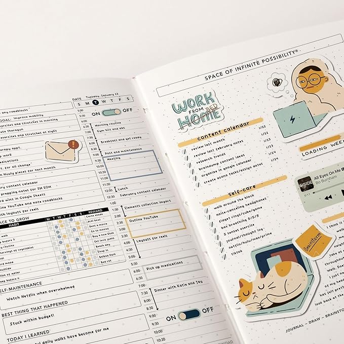 CAGIE Bullet Dotted Journal Notebook 320 Pages 100 GSM Paper Hardcover B5 Dot Grid Notebook Leather Journals for Writing Women Men Work Journaling, Pink