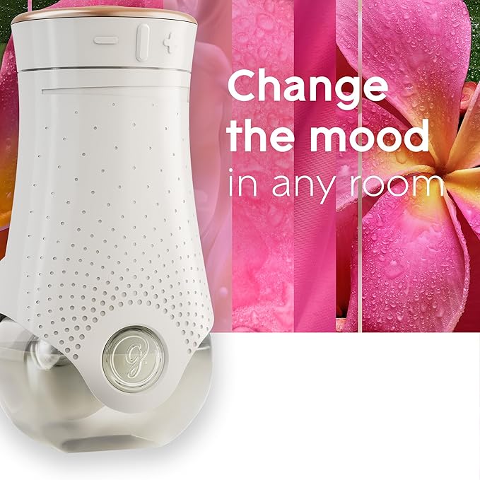 Glade PlugIns Refills Air Freshener, Scented and Essential Oils for Home and Bathroom, Exotic Tropical Blossoms, 3.35 Fl Oz, 5 Count