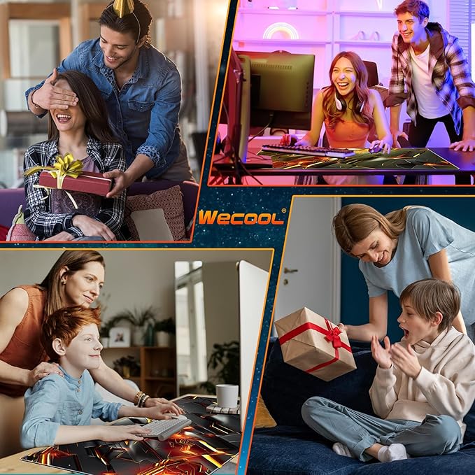 Cool Mechanical Style Gaming Mouse Pad, Premium Smooth Fabric & Non-Slip Base Extra Large Mouse Pad for Gamers, Comfortabale Handling Feeling & Best Control Gaming Mousepad(31.5×11.8in)