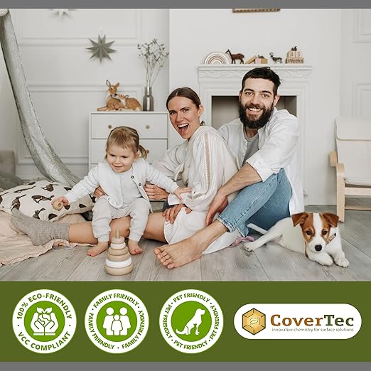CoverTec GlazeGuard Satin Ceramic & Porcelain Tile, Grout Sealer Satin Finish (4 oz Kit)