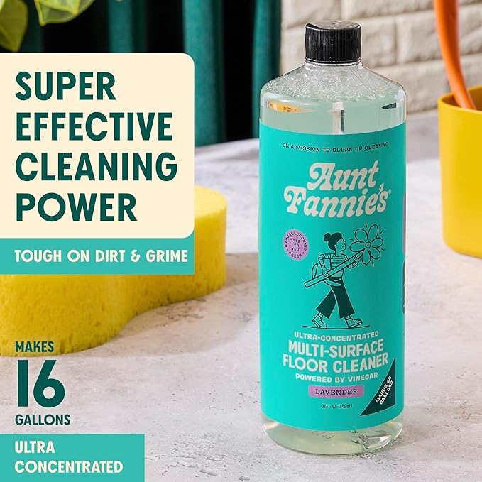 Aunt Fannie's Bundle: Floor Cleaner Vinegar Wash, Lavender + Carpet Refresher, Lavender