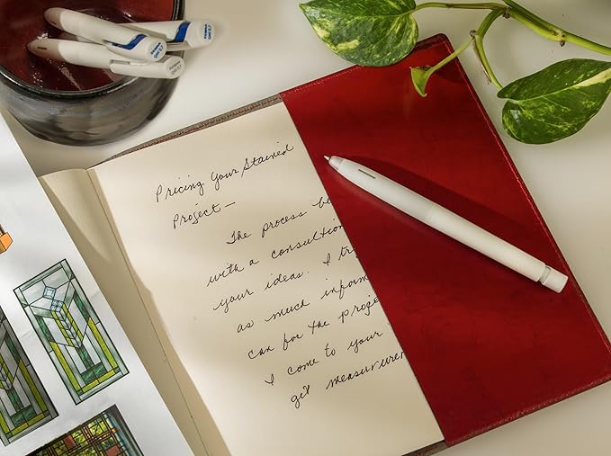 Zebra Pen bLen Gel Pens 0.7mm Medium Point Black Ink With White Barrel 2-Pack, Smooth Fast-Drying Ink, Vibration-Free Writing Experience, Rubber Grip, Low-Profile Clip (41402)