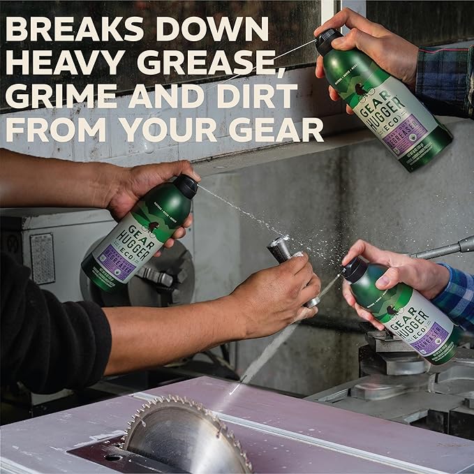 Gear Hugger Degreaser - Eco-Friendly (11 oz, Pack of 3), Degreaser Cleaner Spray - Oven Cleaner, Grill Cleaner & Brake Cleaner, Dissolves Grease & Grime - Plant-Based, No Petroleum, Non-Toxic, No PTFE
