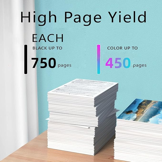 63XL Color Black Ink Cartridge Combo Pack 3 Pack for Hp OfficeJet 3830 Printer Ink Cartridges High Yield Compatible for HP Officejet 5200 5255 Envy 4520 DeskJet 3630 (2 Black,1 Tri-Color)