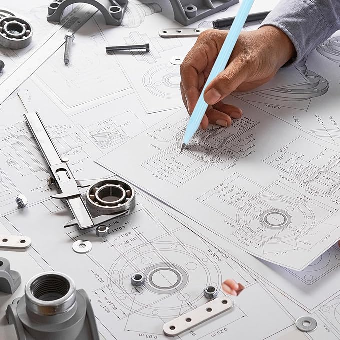 PATIKIL Round Pencils, 12 Pcs Triangle HB Graphite Pencil Wooden Pencils with Eraser for Classroom Office Writing Drawing Supplies, Light Green