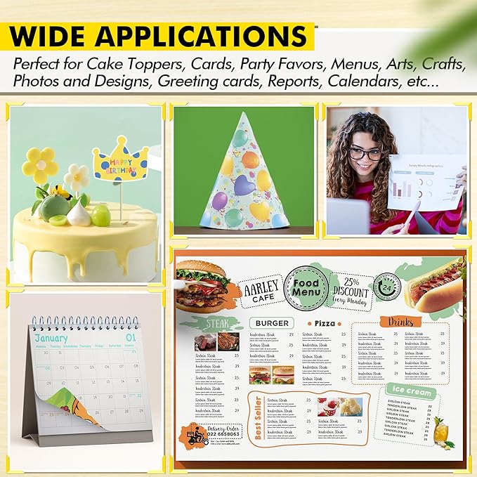 Koala Thick Canvas Textured Double-sided Printer Paper 8.5X11 69LB 50sheets 260GSM Heavyweight Compatible with Inkjet and Laser Printer