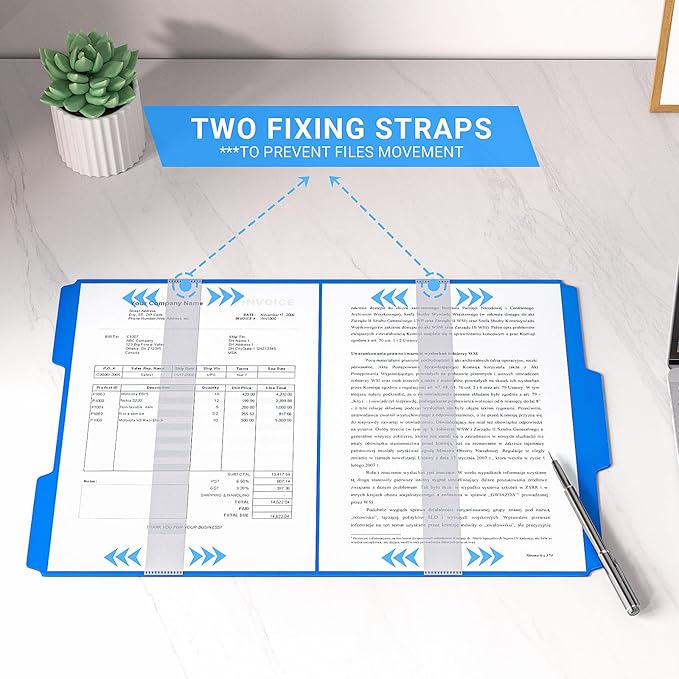 24 Pack Colored Plastic Manila File Folder,3 Tab Multi-Color Heavy Duty Files Folder with 1/3-Cut Tabs,Letter Size,Assorted Colors Filing Folder,Cabinet Office Supplies Folders for Documents, 8.5 x 11