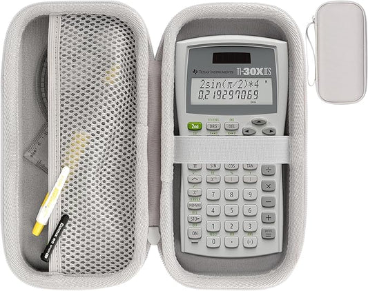 Hard Case Replacement for Texas Instruments TI-30XIIS TI-30XS TI-30Xa TI-36X Pro Scientific Calculator Case Only (Off White Case)