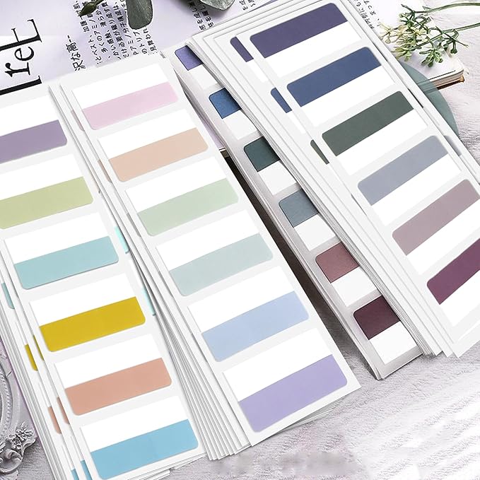 Potanro Sticky Tabs 360pcs Color Tabs for Notebooks 1.8 Inch Book Tabs Writable Annotation Tabs Repositionable Page Tabs Flags Page Markers Labels for Notebooks, Filing, Classification (Large)