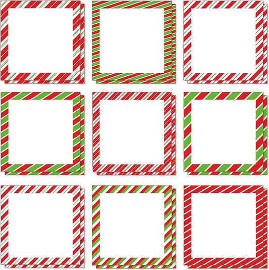 18 Pieces Christmas Sticky Note Christmas Candy Note Pads 900 Pieces of Christmas Notepad Self Adhesive Notebook Removable Memo Pads, 50 Sheets Each for Christmas School Office Home Presents