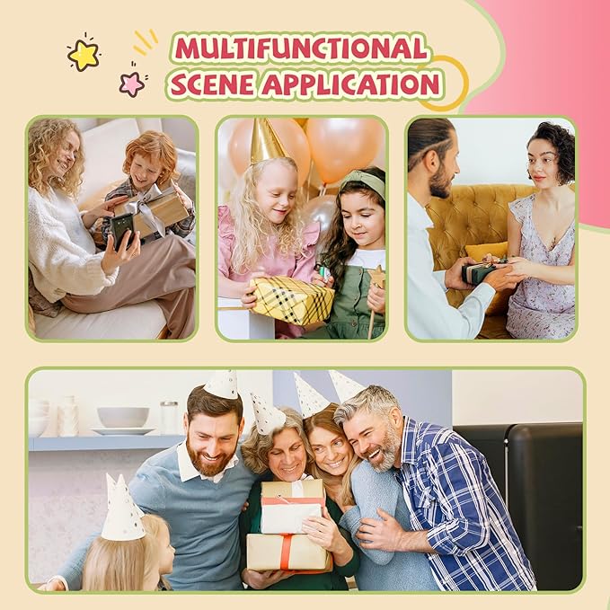 vretti Sticker Printer - TP2-Y Mini Portable Thermal Printer Inkless Sticker Maker Machine Bluetooth Label Maker Pocket Instant Print for Study Graphics, Anatomical Diagrams, Photos, Students