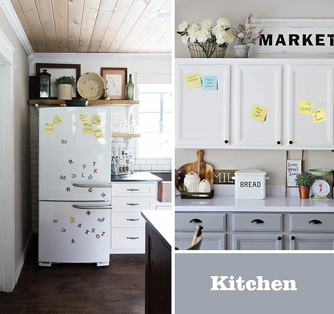 2400 pcs Yellow Sticky Note, 3 x 3 Yellow Note Pads, Strong Adhesive Sticky Notes, Self Sticky Notes for Home School Office Desk Accessories (24 Pads)