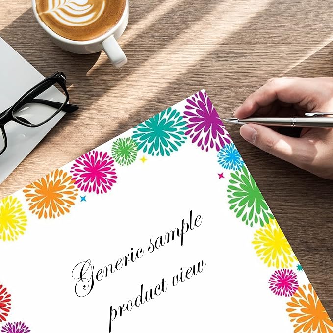 Fanciful Fireworks Letterhead Laser & Inkjet Printer Paper, 100 pack