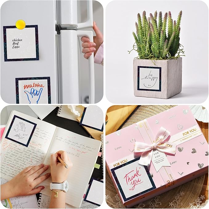 Sticky Notes, 2 Pads, 3x3 inches, Cute Colorful Fun Self-Stick Note Pads, Easy Post, Strong Adhesive Notepad Ethnic Mandala