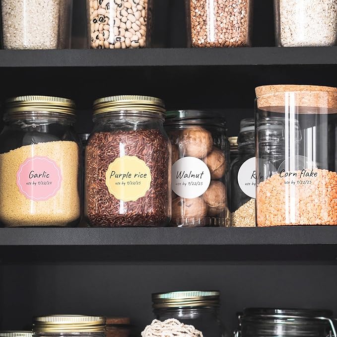 NIIMBOT Labels 3 Rolls Set for B1/B21/B31 Sticker Printer, 34x34mm (1.34'' x 1.34'') 200 Labels/Roll, Refill Labeling Tape for Home School Office Small Business (Colorful)