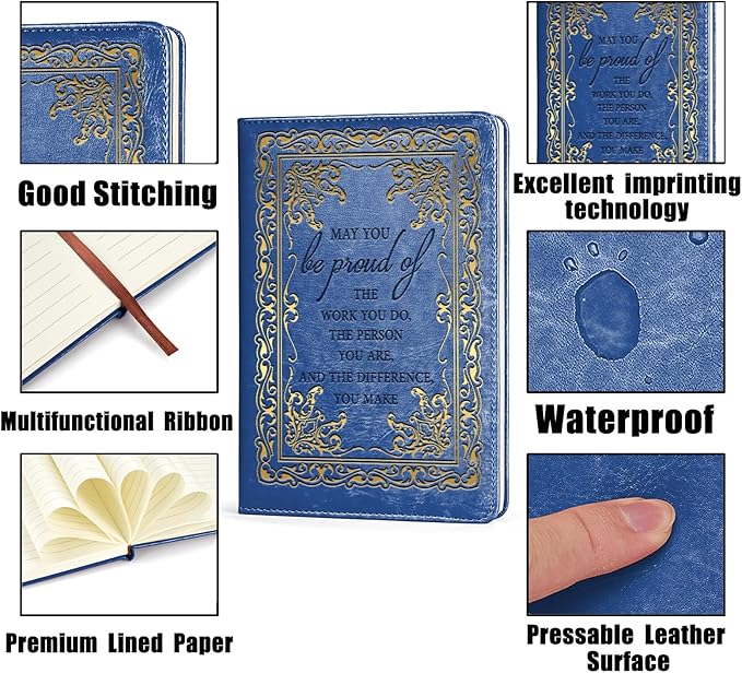 LBWCER Thank You gift May you be proud of the work you do, for Volunteer Staff Coach Nurse Teacher Social Worker Notebook Gift Thank You Gift Travel Journal (May blue)