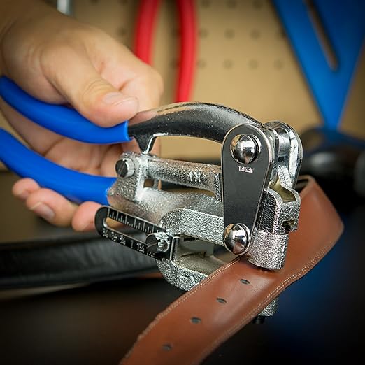 Neiko 02612A Hand Held Power Punch and Sheet Metal Hole Punch Kit, Cr-V 3/32" x 9/32"