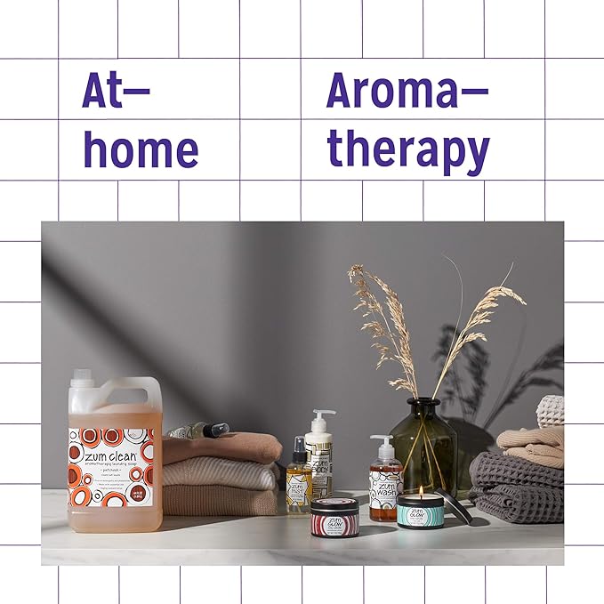 Indigo Wild Zum Clean Laundry Soap - Plant-Based Liquid Laundry Soap - Contains Baking Soda, Essential Oils & Saponified Coconut Oil - Frankincense & Myrrh Scent - 64 fl oz (2 Pack)