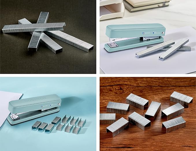 Bostitch Titan Heavy Duty Metal Stapler, 50 Sheet Capacity with 1250 Staples and Ergonomic Staple Remover, Jam Free Stapling, Full Strip Stapler for Desk, Office and Classroom, Sage