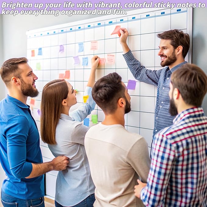 35 Pack Sticky Notes Bulk 3 x 3 In Self Stick Notes Pads Colorful Posted Note in 5 Morandi Pastel Colors Adhesive Paper Memo 75 Sheets/Pad Easy to Post for Office Home School Notebook Wall Door Window