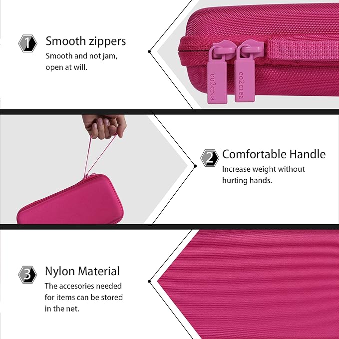 co2CREA Carrying Case for Texas Instruments TI-84 Plus CE Python Enhanced/TI-84/TI-Nspire CX II CAS/TI-Nspire CX II/TI-83 Plus/TI-89 Titanium/TI-85/TI-86 Color Graphing Calculator, Plum Case