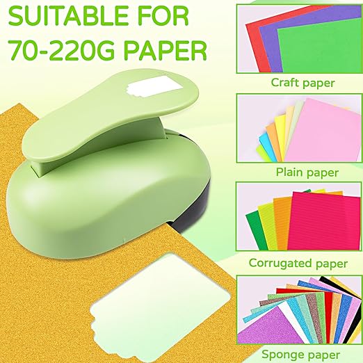 Tag Hole Punch 3 inch Tag Puncher TagCutter Tags Punches for Paper Crafts Gift Tags Punch Cutter Tag Maker TagPaper Punch