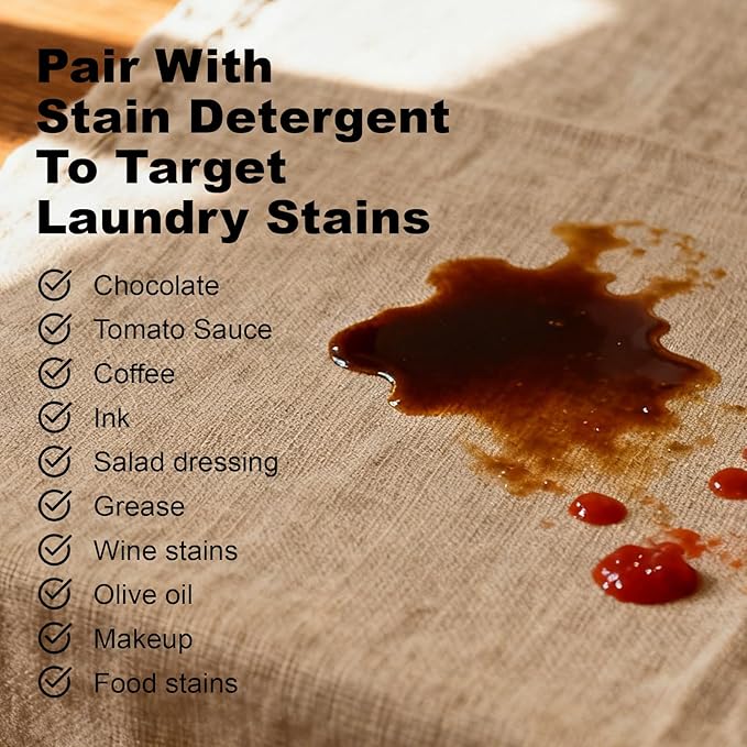 2 Pack Natural Boar Bristle Laundry Stain Brushes, Effectively Removes Tough Stains from Delicate Fabrics, Cotton, Knits & Leather - Gentle Scrubbing for Clothes, Shoes& Upholstery Without Damage