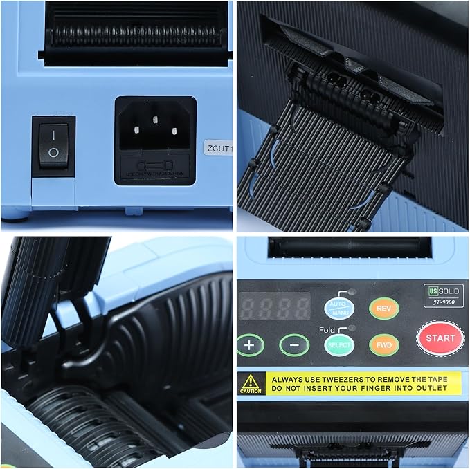 U.S. Solid Automatic Tape Dispenser JF-9000 with Edge Folding & Programming Function