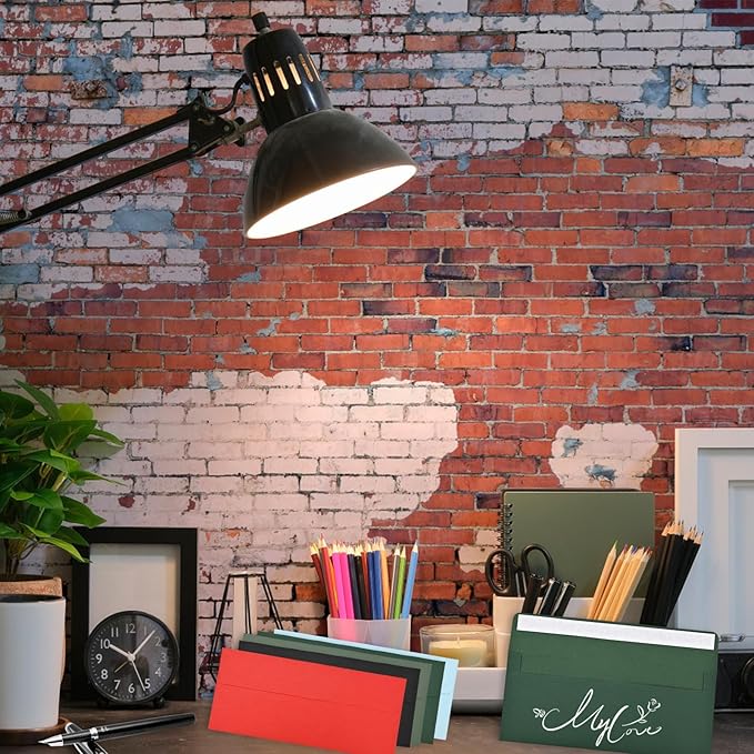 Business envelopes, green envelopes, standard self-sealing envelopes (personal and business), checks, letters, invoices (41/8x9/2 inches)