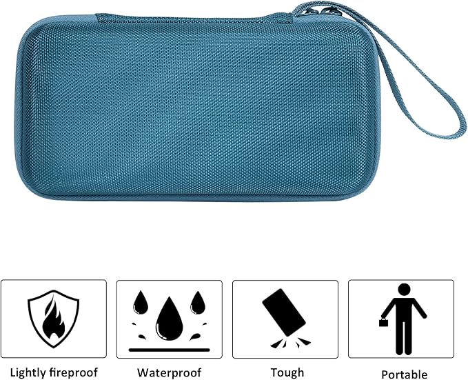 co2CREA Carrying Case for Texas Instruments TI-84 Plus CE Python Enhanced/TI-84/TI-Nspire CX II CAS/TI-Nspire CX II/TI-83 Plus/TI-89 Titanium/TI-85/TI-86 Color Graphing Calculator, Teal Case