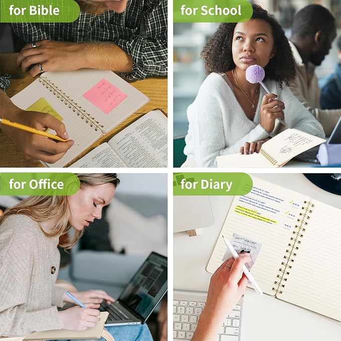 Lined Spiral Notebook College Ruled A5 Journal Book for Note Taking, 160 Pages Writing Journal for Office and Home School Supplies 5.75x8.125 inch (3pack-NavyBlue/LightGreen/Violet)