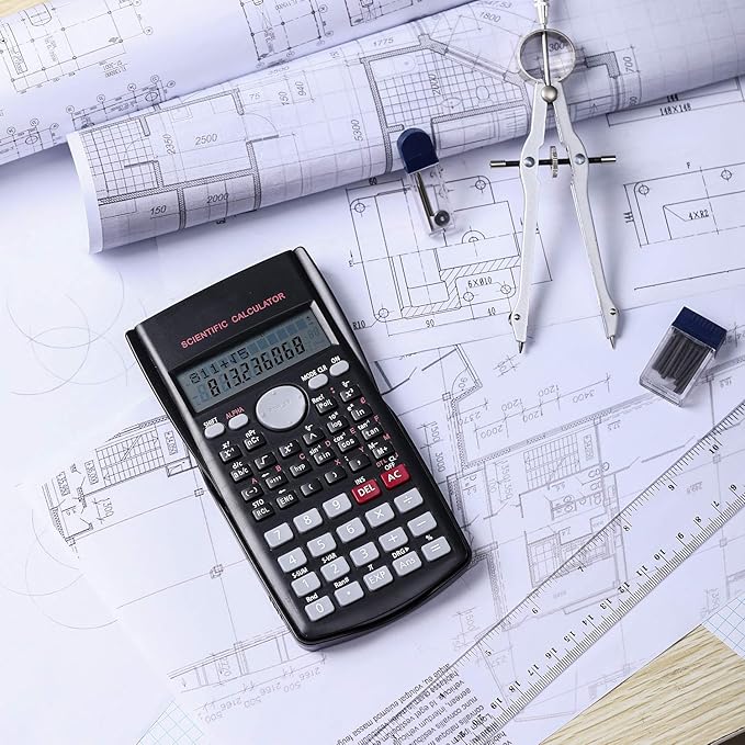 Mr. Pen Scientific 2 Line Calculator - Fraction & College Math Calculator for Students & Engineers