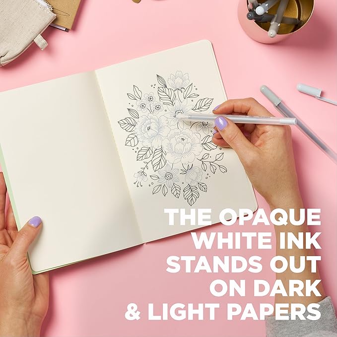 SAKURA Gelly Roll Moonlight 10 Gel Pens - Bold Ink Pen for Journaling, Art, or Drawing - Gray & Opaque Ink - Bold Line - 10 Pack