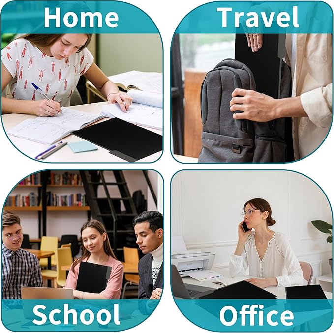 100 Packs Colored File Folders,Black File Folders,Two Tone Color File Folder 8.5 x 11 Inch,1/3 Cut Tabs Letter Size,Manila File Folders for Office,School and Home,Organization